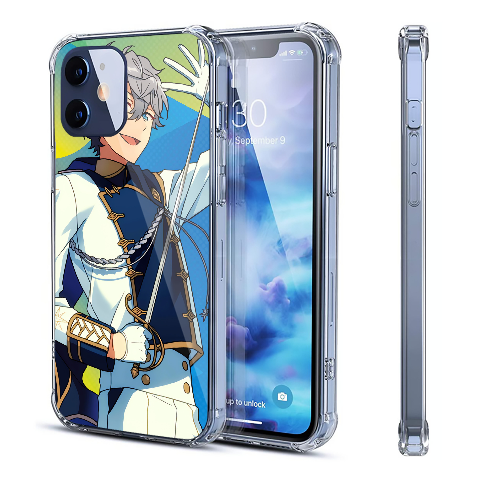 （画像用） あんさんぶるスターズ! Ensemble Stars 【iPhone 12シリーズ対応】透明スマホケース（クリアソフトケース）